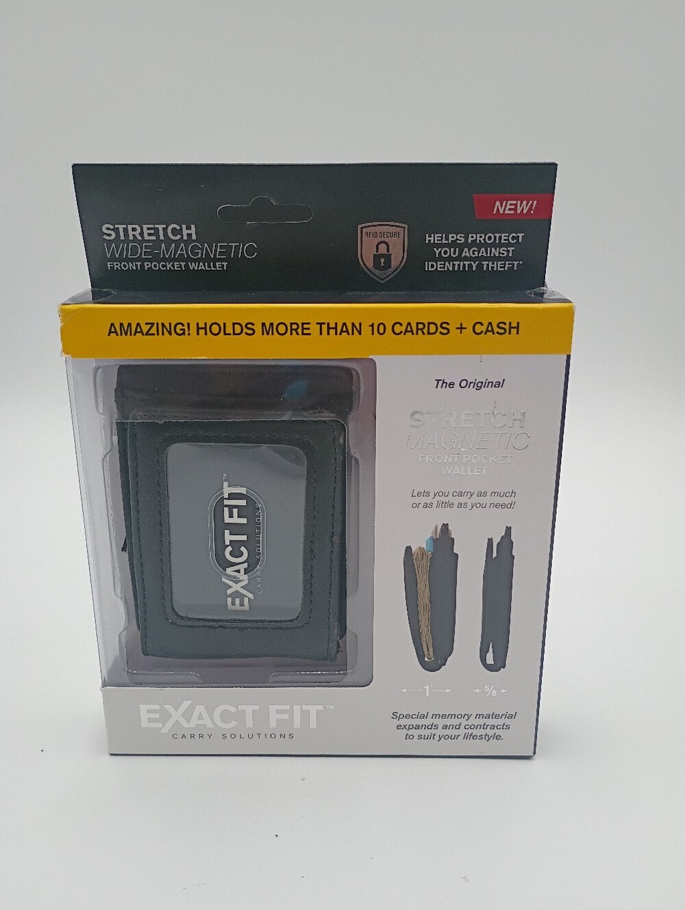 Exact Fit Men's Front Pocket Wallet RFID Secure